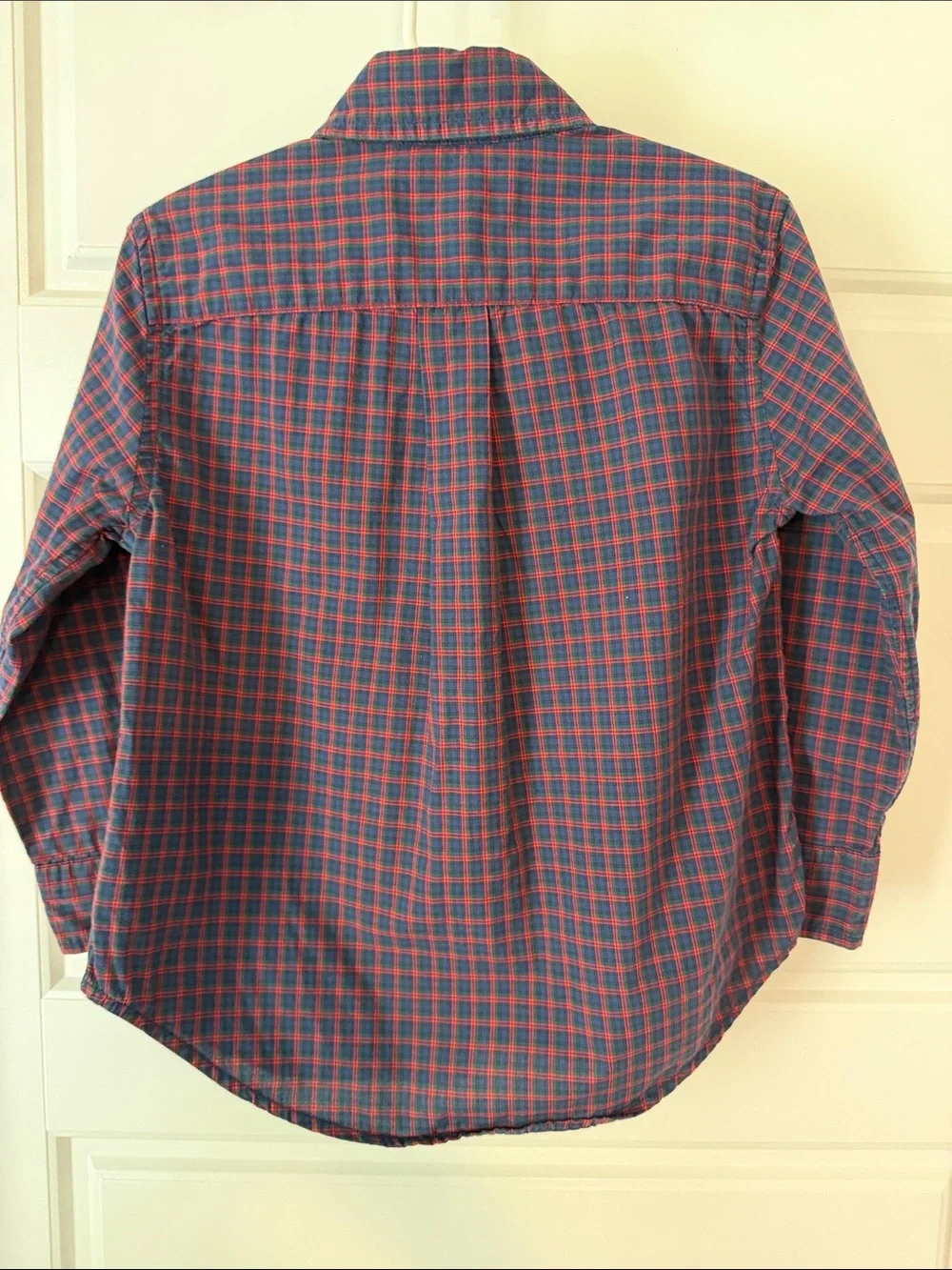 Ralph Lauren Navy & Red Plaid Button-Down Shirt